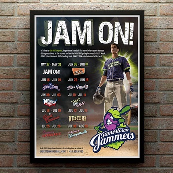 Poster design by iNET Web for baseball team