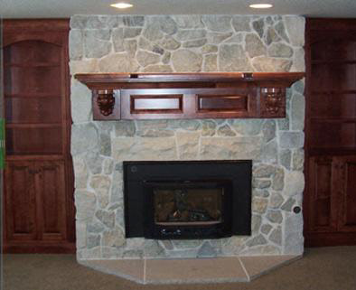 Milwaukee web design with Before & After Image Gallery showcasing Life Time Chimney's fine quality fireplace and mantle designs!