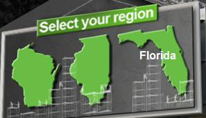 Milwaukee web development featuring interactive flash animated website navigation to Structurewerks services by region!