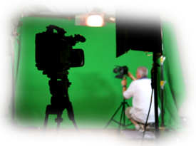 Green screen video production for web