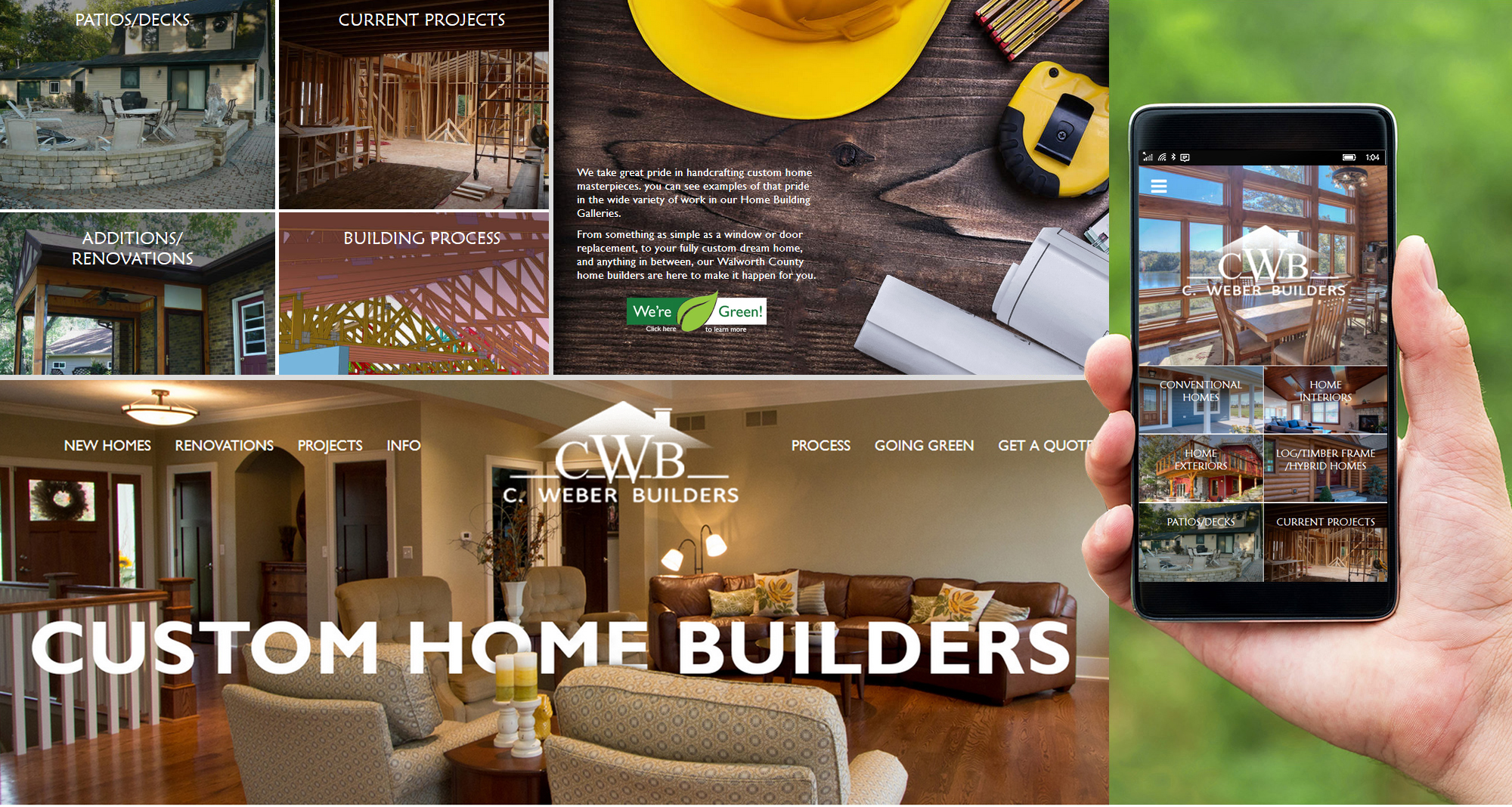 Milwaukee web marketing for C. Weber Builders
