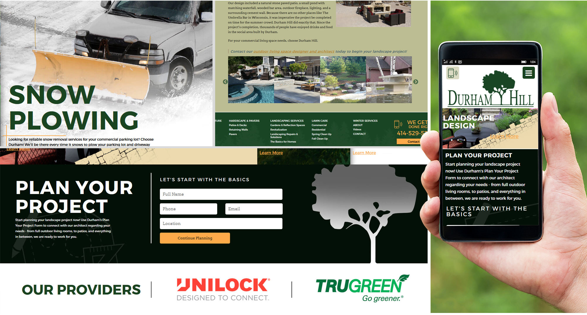Milwaukee Web Design for Landscapers