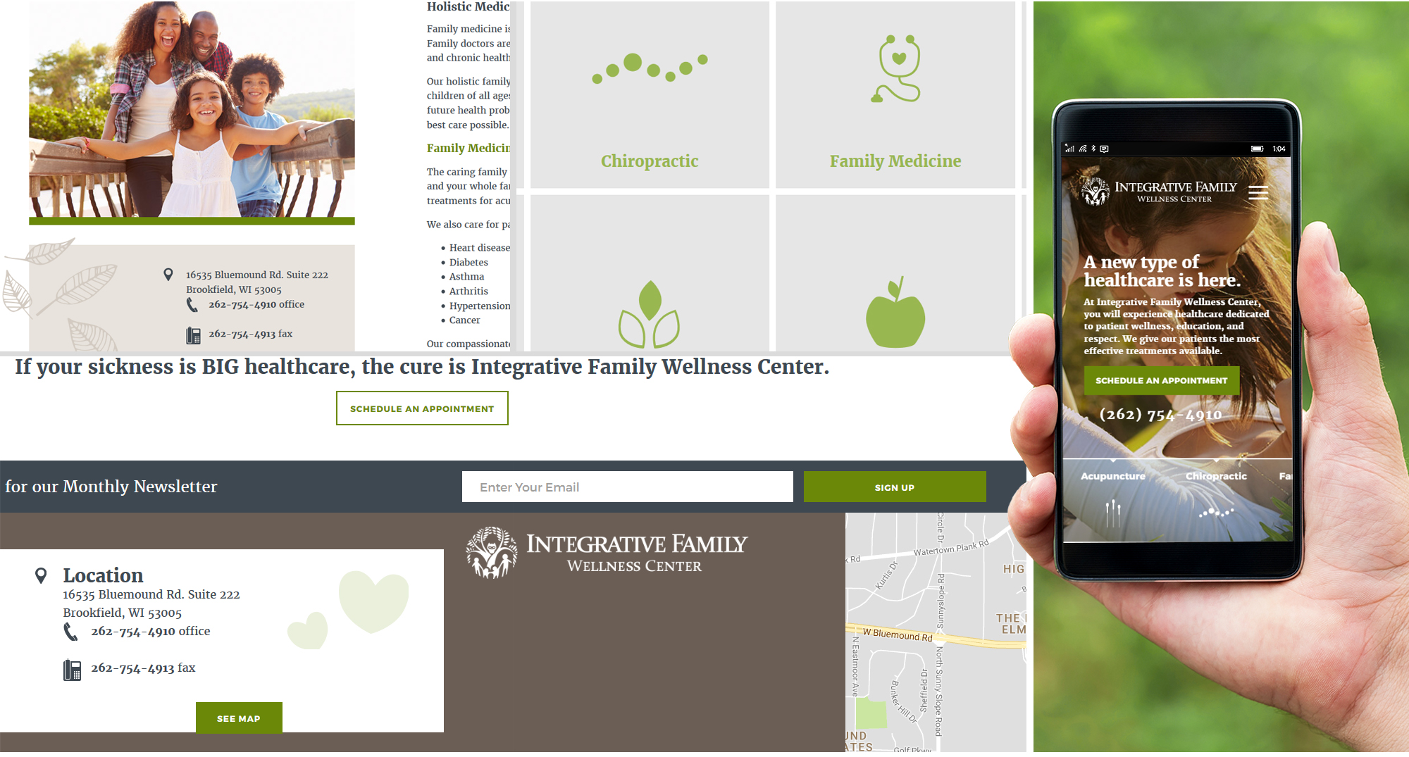 Milwaukee web marketing for Family Wellness Center