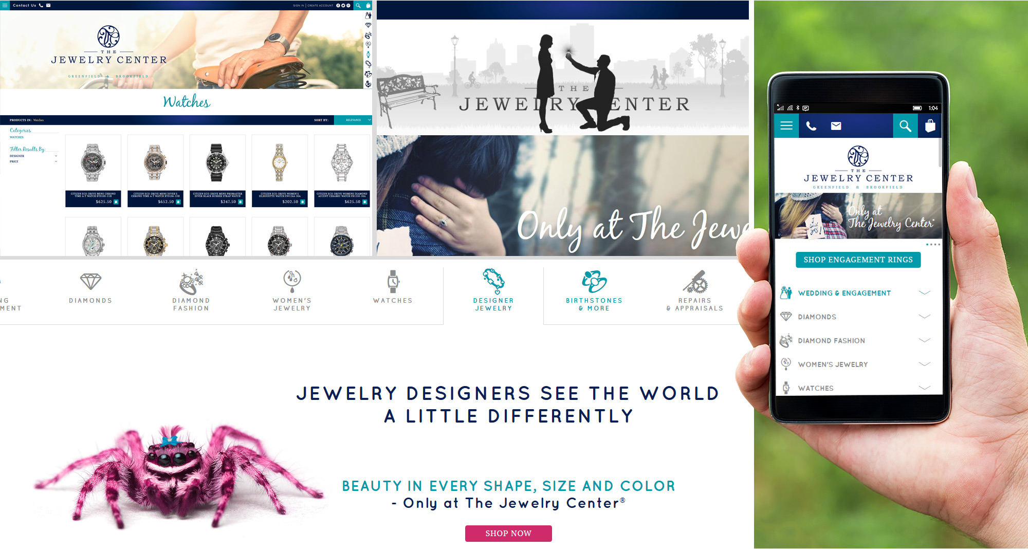 Jewelry Store Ecommerce Site Developed by iNET