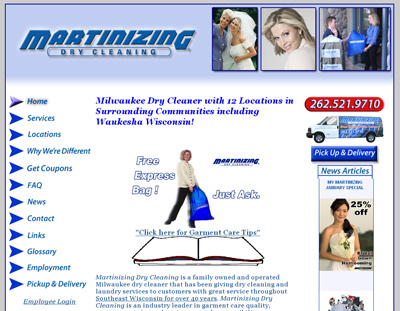  MyMartenizing website design BEFORE creative genius took over