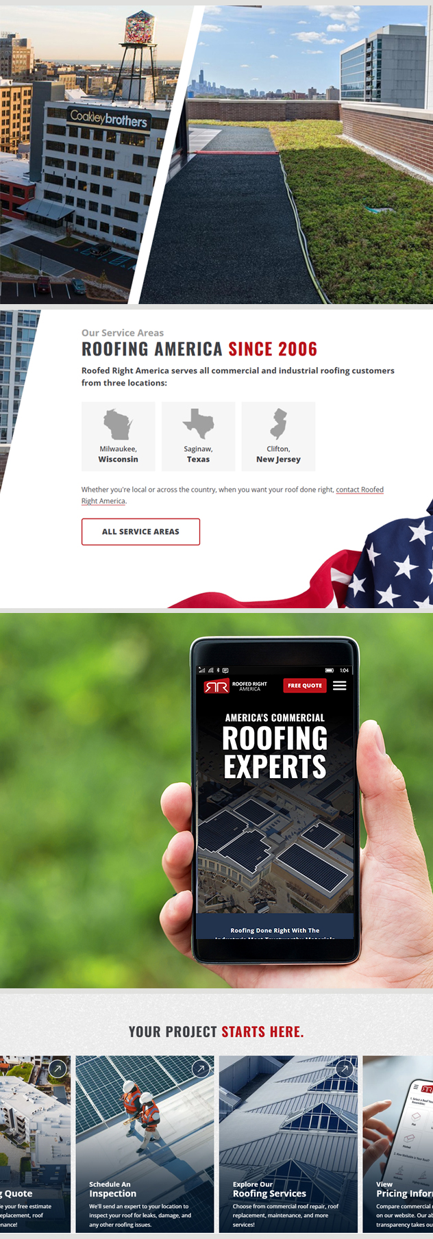 Milwaukee web marketing for Roofed Right America